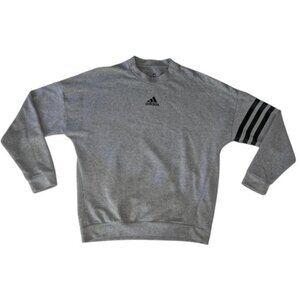 Adidas Men's Gray Crewneck Sweater